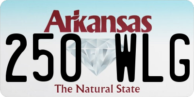 AR license plate 250WLG