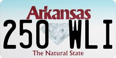AR license plate 250WLI