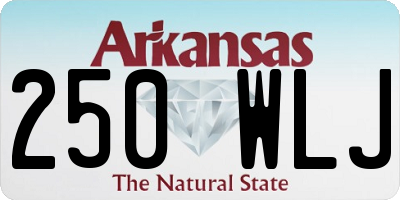 AR license plate 250WLJ