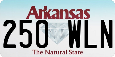 AR license plate 250WLN