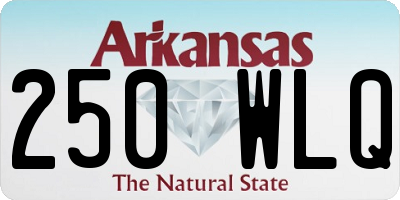 AR license plate 250WLQ