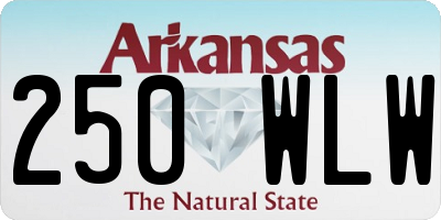 AR license plate 250WLW