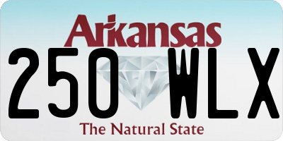 AR license plate 250WLX