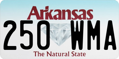 AR license plate 250WMA