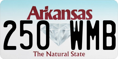 AR license plate 250WMB
