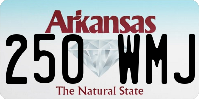 AR license plate 250WMJ