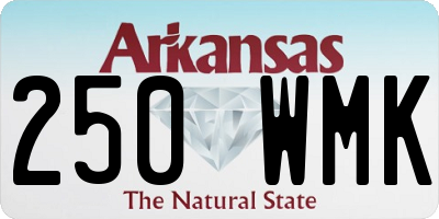 AR license plate 250WMK