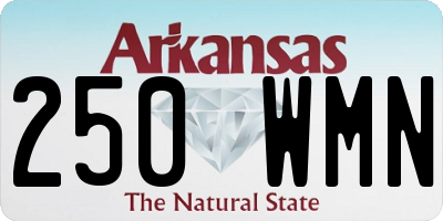 AR license plate 250WMN