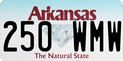 AR license plate 250WMW