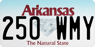 AR license plate 250WMY