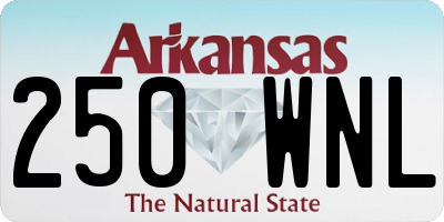 AR license plate 250WNL