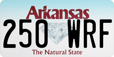 AR license plate 250WRF