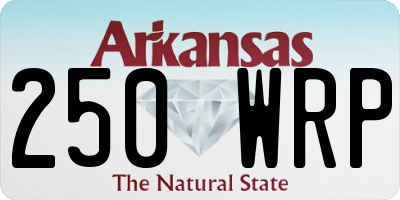 AR license plate 250WRP