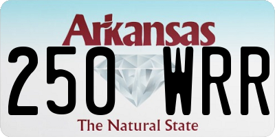 AR license plate 250WRR