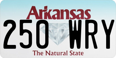 AR license plate 250WRY