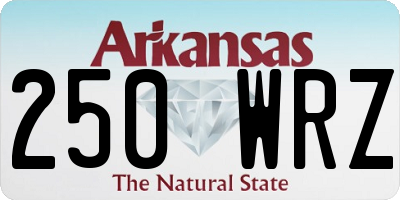AR license plate 250WRZ