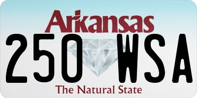 AR license plate 250WSA