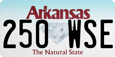AR license plate 250WSE