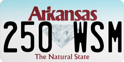 AR license plate 250WSM