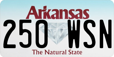 AR license plate 250WSN