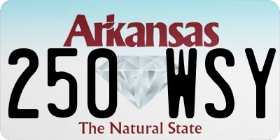 AR license plate 250WSY