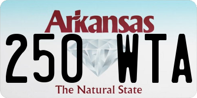 AR license plate 250WTA