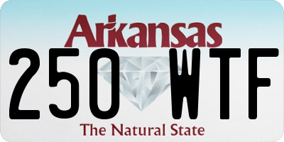 AR license plate 250WTF