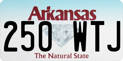 AR license plate 250WTJ