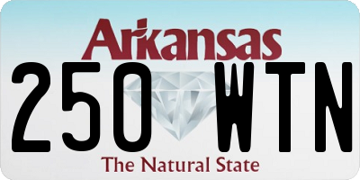 AR license plate 250WTN
