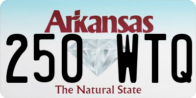 AR license plate 250WTQ