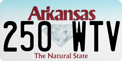 AR license plate 250WTV