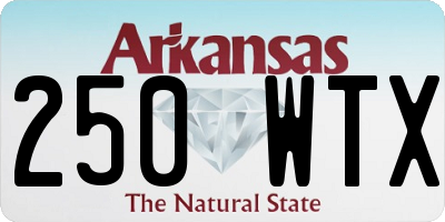 AR license plate 250WTX