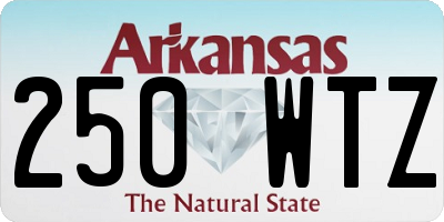 AR license plate 250WTZ