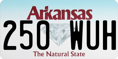 AR license plate 250WUH