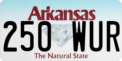 AR license plate 250WUR