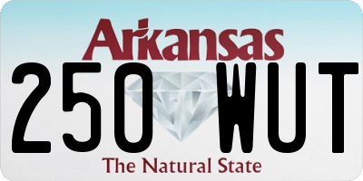 AR license plate 250WUT