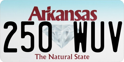 AR license plate 250WUV