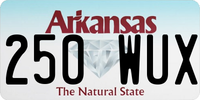 AR license plate 250WUX