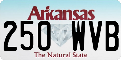 AR license plate 250WVB