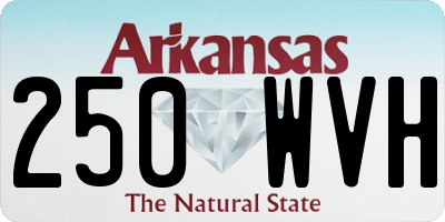 AR license plate 250WVH