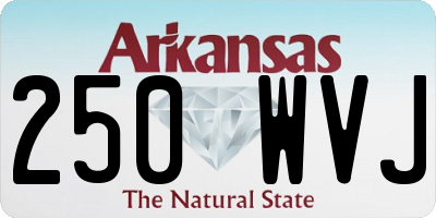 AR license plate 250WVJ