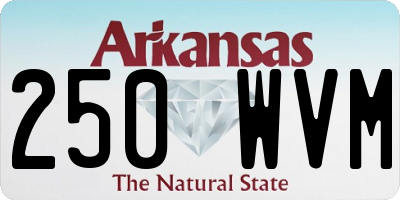 AR license plate 250WVM