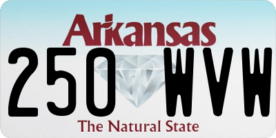 AR license plate 250WVW