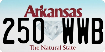 AR license plate 250WWB