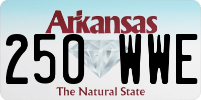 AR license plate 250WWE