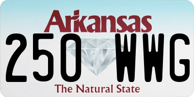 AR license plate 250WWG