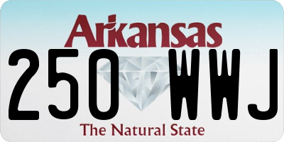 AR license plate 250WWJ