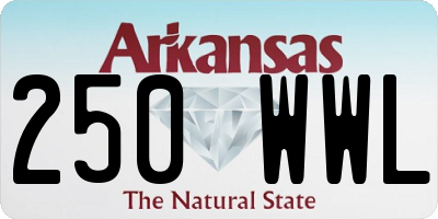 AR license plate 250WWL