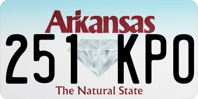 AR license plate 251KPO