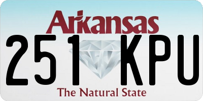 AR license plate 251KPU